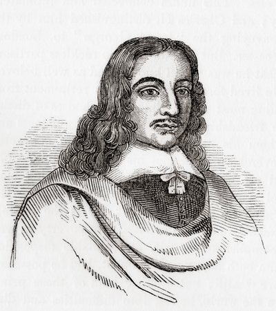 John Gadbury, engelsk astrolog och författare av almanackor, från Old England: A Pictorial Museum, pub. 1847 av English School