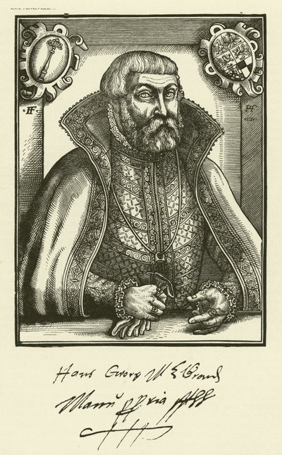 John George, kurfurste av Brandenburg av English School