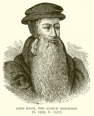John Knox, den skotska reformatorn (f. 1505, D. 1572) av English School
