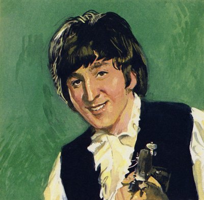 John Lennon från The Beatles av English School