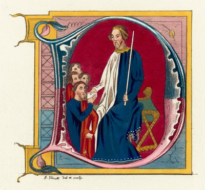 John Of Gaunt, Duke of Lancaster (färgad gravyr) av English School