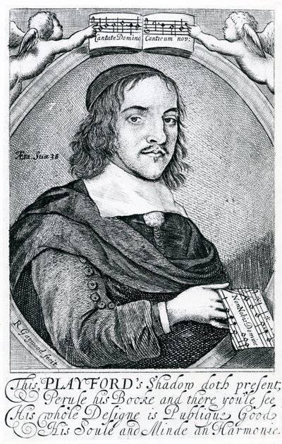 John Playford (1623-c.1686) (gravyr) av English School