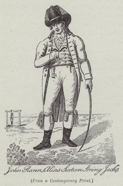 John Rann, alias Sixteen String Jack (gravyr) av English School