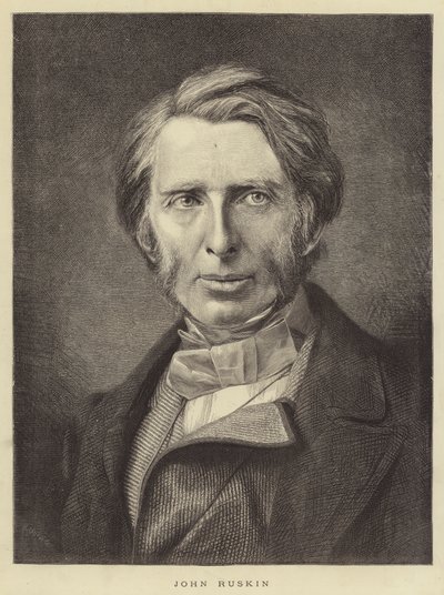 John Ruskin (gravyr) av English School