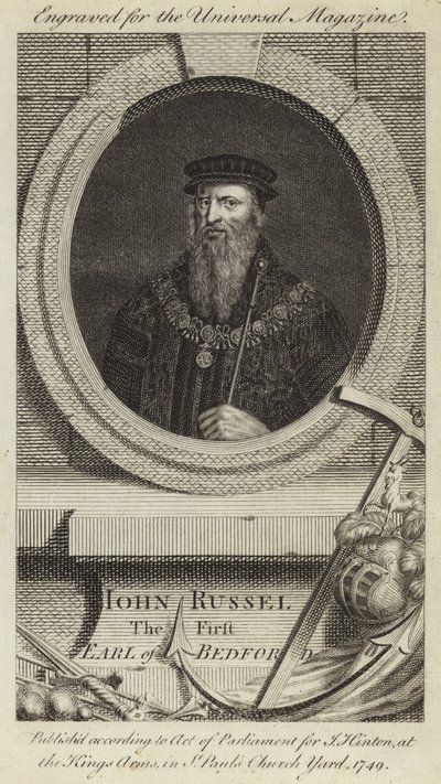 John Russel, den första earlen av Bedford av English School