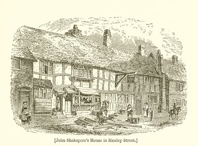 John Shakespeares hus på Henley Street av English School