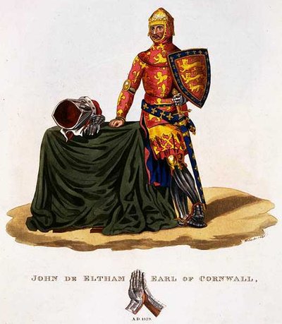 John of Eltham, Earl of Cornwall (1316-36) 1329, graverad av W. Maddocks, från 
