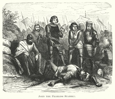 Johannes den orädde knivhuggen (gravyr) av English School