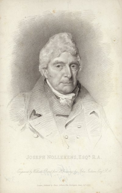 Joseph Nollekens, engelsk skulptör. Gravyr av William Bond av English School