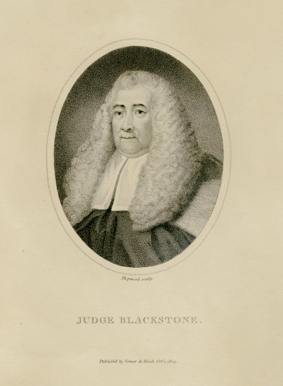 Domare Blackstone, ca 1800 (gravyr) av English School