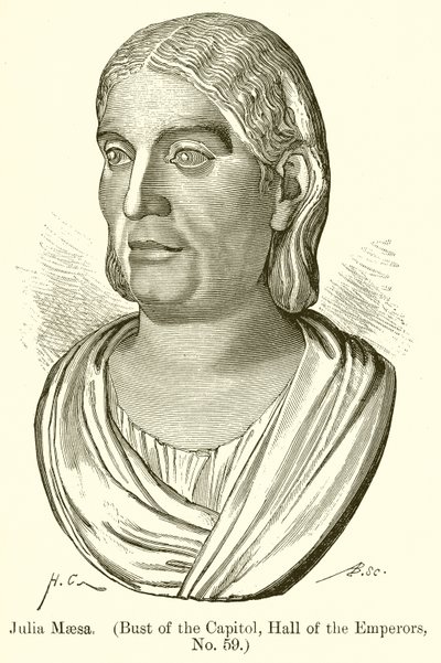 Julia Maesa. (Byst av Capitolium, Hall of the Emperors, nr 59) av English School