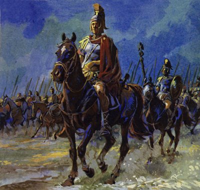 Julius Caesars styrka marscherade sina trupper till Gallien för att slå ner revolten av English School