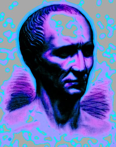 Julius Caesar, illustration från Cassells Illustrated Universal History av Edward Ollier, publicerad 1890 (digitalt förbättrad bild) av English School
