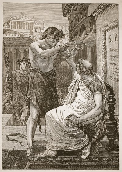 Julius Caesar vägrar kronan som erbjuds av Anthony av English School