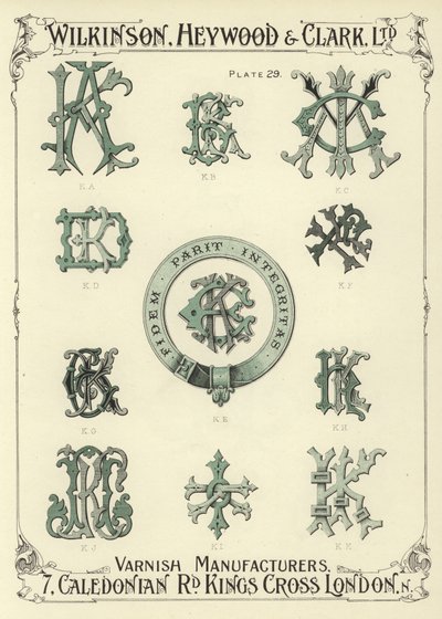 KA, KB, KC, KD, KE, KF, KG, KH, KJ, KI, KK av English School