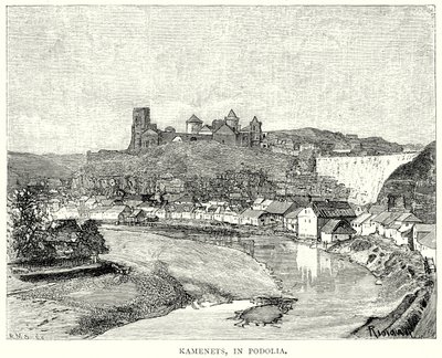 Kamenets, i Podolien (gravyr) av English School
