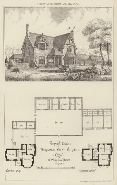 Keepers Lodge, Broadwell Grove Estate, Oxon (gravyr) av English School