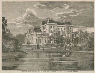 Kensington House, byggt för Mr Albert Grant, trädgårdsfronten av English School
