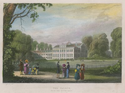 Kensington Palace, London, från sydost av English School