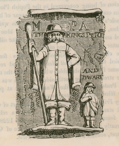 King Charles 1st Porter & Dwarf av English School