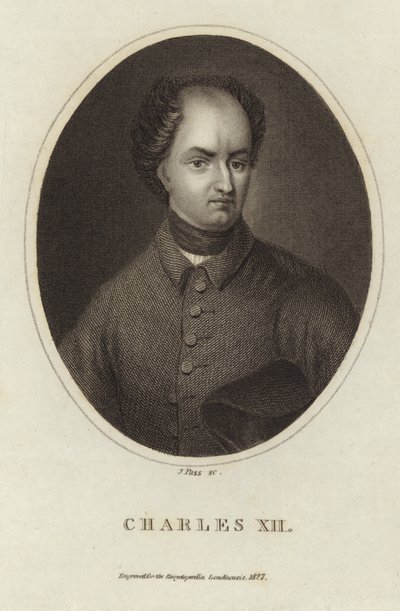 kung Karl XII av Sverige av English School