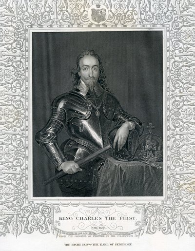 Kung Karl den Förste, graverad av H. Robinson efter Van Dyck, 1800-talet av English School