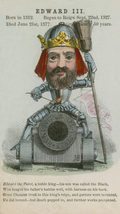 Kung Edward III (akvatint) av English School