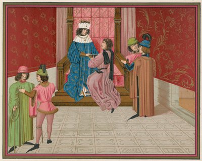 Kung Edward IV och Richard hertig av Gloucester av English School