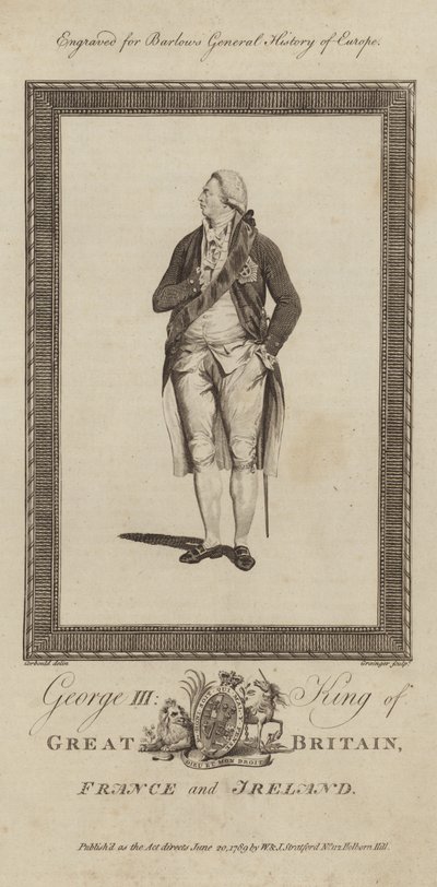 Kung George III av Storbritannien och Irland av English School