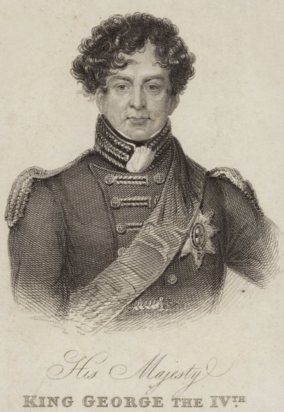 Kung George IV av Storbritannien och Irland av English School