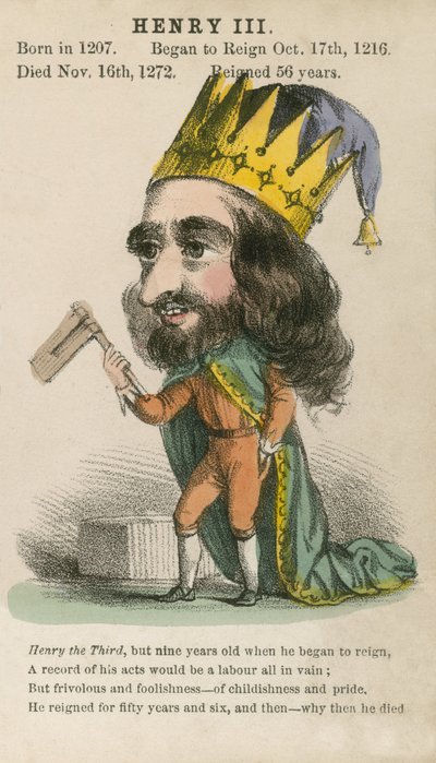Kung Henrik III (akvatint) av English School