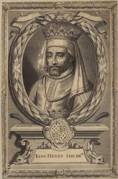kung Henrik III av England av English School