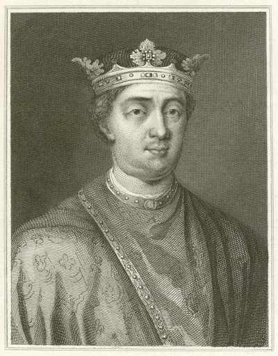 Kung Henrik II (gravyr) av English School