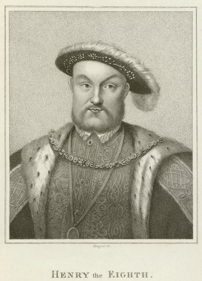 Kung Henrik VIII (gravyr) av English School