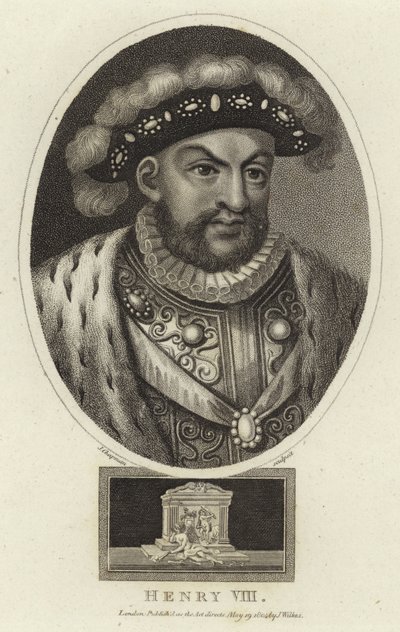 kung Henrik VIII av England av English School