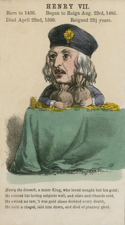 Kung Henrik VII (akvatint) av English School