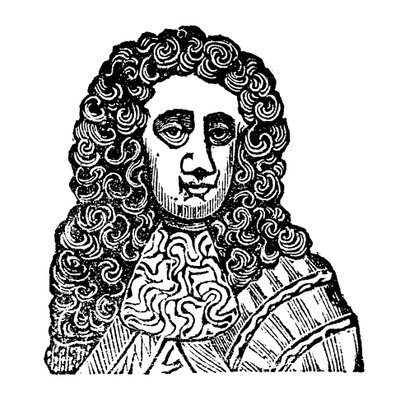 King James II (träsnitt) av English School