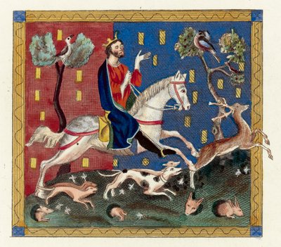 King John (färgad gravyr) av English School