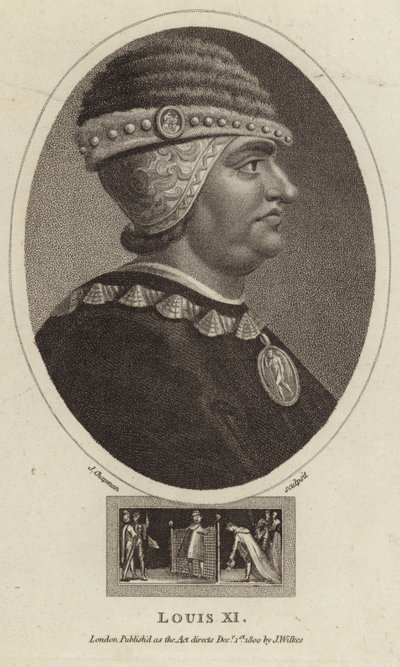 kung Ludvig XI av Frankrike av English School