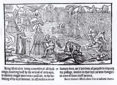 Kung Malcolm av Skottland observerar jordbruksarbete, 1586 av English School