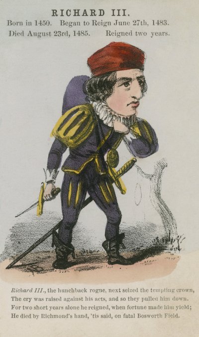Kung Richard III (akvatint) av English School