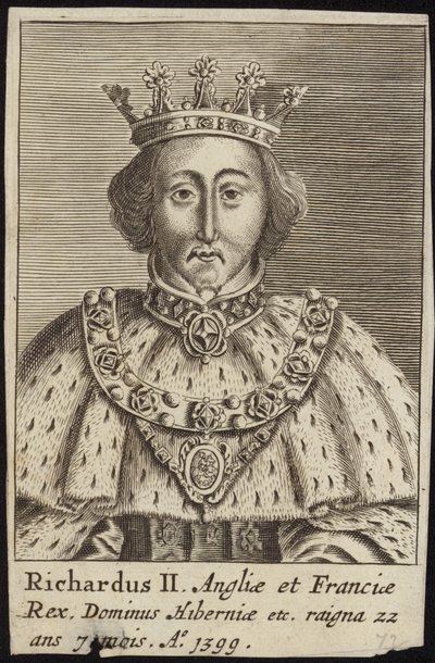 kung Richard II av England av English School
