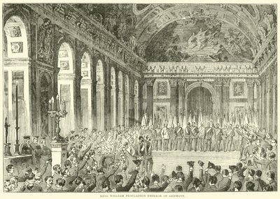 Kung Vilhelm utropade till kejsare av Tyskland i december 1870 av English School