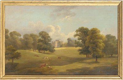 Kings Weston från hjortparken, tidigt 1800-tal av English School