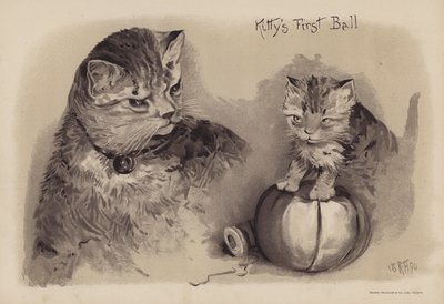 Kittys första bal (chromolitho) av English School