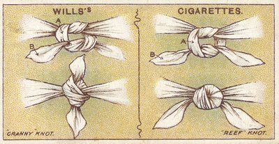 Knots, nr 6 från First Aid-serien med Willss Cigarettes-kort, 1913 av English School