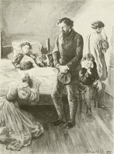 La Boheme, sista akten (gravyr) av English School