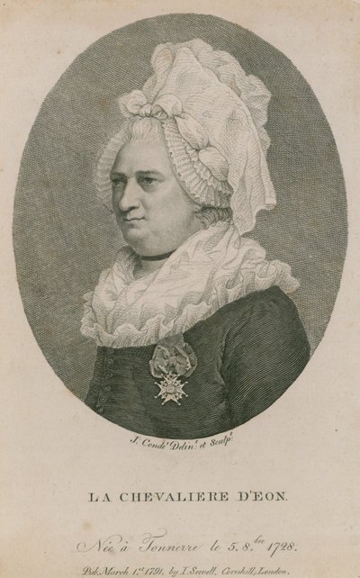 La Chevaliere DEon, född i Tonnerre, 5 augusti 1728 av English School