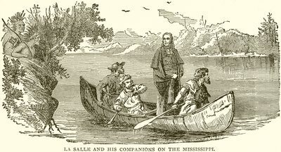 La Salle och hans följeslagare på Mississippi av English School