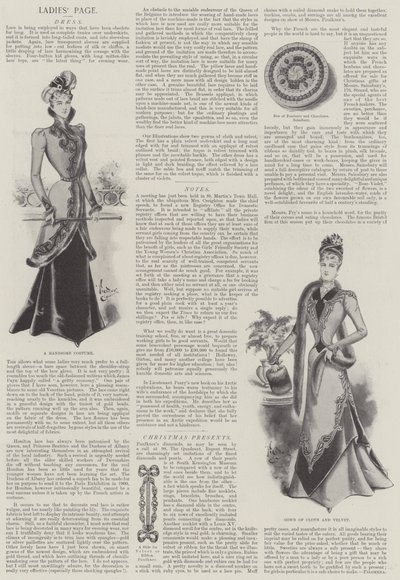 Damsida (litho) av English School